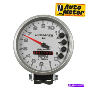 ^R[^[ 6895ɂDL^R[^[AiOVo[5 "Q[W11000rpm AutoMeter 6895 Ultimate DL Pedestal Tachometer Analog Silver 5" Gauge 11000RPM