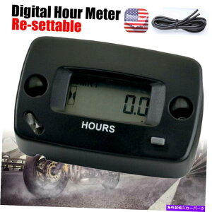 タコメーター 発電機の芝刈り機モーターダートスキーガスエンジンのための再入りの時間メーター Re-Settable Hour Meter For Generator Lawn Mower Motorcycle Dirt Ski Gas Engine