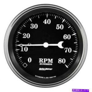 ^R[^[ I[g[^[Â^CubN8000 rpm 3-3/8C`aAiO^R[^[1790 AutoMeter Old Tyme Black 8000 Rpm 3-3/8in Diameter Analog Tachometer 1790