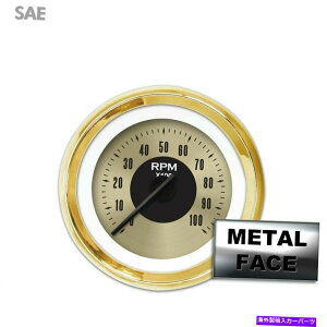 ^R[^[ ^bNQ[W - AJNVbNS[hVIIIAubN_j[hAS[hgO Tach Gauge - American Classic Gold VIII, Black Modern Needles, Gold Trim Rings