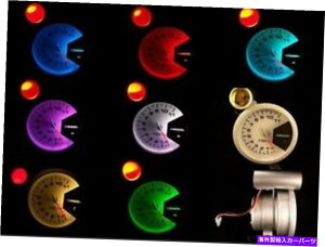 ^R[^[ 3-3/4 "^R[^[Vo[7J[LEDobNCgƐԃVtgCg 3-3/4" Tachometer Silver with 7 color LED back light and red shift light