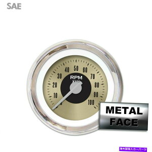 ^R[^[ ^bNQ[W - AJNVbNS[hIIAVo[_j[hANgO Tach Gauge - American Classic Gold II, Silver Modern Needles, Chrome Trim Rings