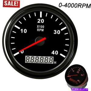 ^R[^[ 85mm{[g}^R[^[fB[[GW^`Q[W4000 rpm w/hourmeter 85mm Boat Marine Tachometer Diesel Engine Tacho Gauge 4000 RPM w/Hourmeter