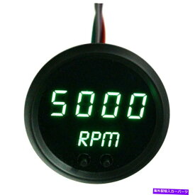 タコメーター Intellitronix 2-1/16 "プログラム可能なLEDデジタルミニタコメーター、グリーン、9900 rpm Intellitronix 2-1/16" Programmable LED Digital Mini Tachometer, Green, 9900 RPM