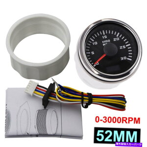 ^R[^[ 52mmfW^^R[^[^`Q[W0-3000RPMԗ{[gpLCDԃ[^[ 52mm Digital Tachometer Tacho Gauge 0-3000RPM with LCD Hour Meter For Car Boat