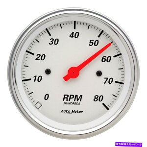 ^R[^[ I[g[^[kɃzCgV[Y3-3/8 "C_bV^R[^[Q[WA0-8,000 rpm Auto Meter Arctic White Series 3-3/8" In-Dash Tachometer Gauge, 0-8,000 RPM