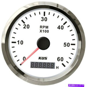 タコメーター 85mmホワイトKUSタコメーター0-6000RPMディーゼルエンジンCMHB-WS-6KL(SV-KY07101) 85mm White KUS Tachometer 0-6000rpm for diesel engine CMHB-WS-6KL (SV-KY07101)