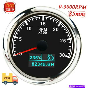 ^R[^[ 85mm 3 in 1fW^^R[^[Q[W0-3000rpm RVJ[{[gI[goCh 85mm 3 in 1 Digital Tachometer Gauge 0-3000RPM RV Car Boat Motorcycle Waterproof