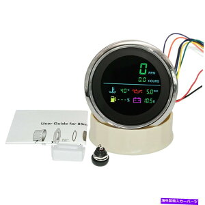^R[^[ 85mmfW^^R[^[RQ[Wdvԃ[^[ 85mm Digital Tachometer Fuel Gauge Water Temp Oil Pressure Voltmeter Hour Meter
