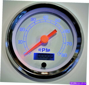 ^R[^[ ^R[^[8KvO}u3-3/8 "/86mm rpmu[LEDCgzCg/NA Tachometer 8K Programmable 3-3/8"/86mm RPM Blue LED light white/chrome,