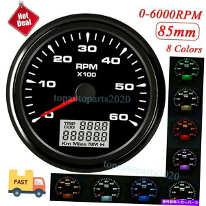 ^R[^[ 85mm}^R[^[J[{[g^`Q[WfW^A[[^[0-6000rpm 8F 85mm Marine Tachometer Car Boat Tacho Gauge Digital Hourmeter 0-6000RPM 8 Colors