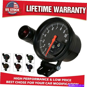 ^R[^[ 5 ''^R[^[Q[W7J[LED 0-11000 rpm[^[tVtgCgubNtFCX 5'' Tachometer Gauge 7 Color LED 0-11000 RPM Meter with Shift Light Black Face