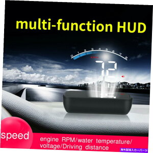 ^R[^[ jo[TM6SJ[HUDfBXvCODB IIXs[h[^[^R[^[Xs[h/EH[^[M1Q0 Universal M6S Car HUD Display ODB II Speedometer Tachometer Speed/Water M1Q0