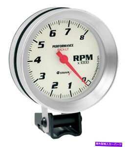 ^R[^[ Equus 8068 3-3/8 "^R[^[DISAA~jEx[Ɣ Equus 8068 3-3/8" Tachometer DIS, White with Aluminum Bezel
