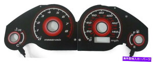 ^R[^[ D^CvRbhGKIW 01-02z_VrbNƃ^bN}jAQ[WtFCXI[o[C Free Ship Type-R Red Gkiw 01-02 Honda Civic With Tach Manual Gauge Face Overlay