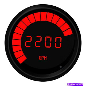 タコメーター タコメーター3-3/8 "プログラム可能なLEDデジタル/バーグラフメモリタコメーターWピークRPM Tachometer 3-3/8" Programmable LED Digital/Bargraph Memory Tachometer w Peak RPM