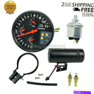 ^R[^[ 4-in-1 5 "J[^R[^[RPMJ[fW^EH[^[ICx͌vdt 4-In-1 5" Car Tachometer RPM Car Digital Water Oil Temperature Pressure Gauge dt