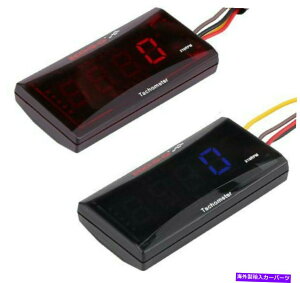 タコメーター ユニバーサルデジタルタコメーターバックライトスピードメーターオートバイRPMテスターDC 8-18V Universal Digital Tachometer Backlit Speed Meter Motorcycle RPM Tester DC 8-18V