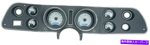 ^R[^[ _R^70-81V{[J}AiOQ[WVXeVo[u[VHX-70C-CAM Dakota 70-81 Chevy Camaro Analog Gauges System Silver Blue VHX-70C-CAM