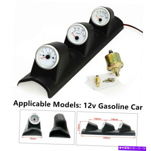 ^R[^[ 2C`J[gvQ[WLbg^Cv^R[^[RPMQ[W 2 inches Car Triple Gauge Kit Type Tachometer RPM Water Temp Oil Pressure Gauge