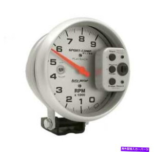 ^R[^[ I[g[^[5C`Vo[9000 rpmĐ^bN Auto Meter 5in S/C Silver 9000 RPM Playback Tach
