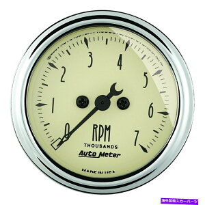 ^R[^[ I[g[^[AeB[Nx[WV[Y2-1/16 "C_bV^R[^[Q[WA0-7,000 rpm Auto Meter Antique Beige Series 2-1/16" In-Dash Tachometer Gauge, 0-7,000 RPM