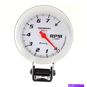 ^R[^[ Equus 8068 3-3/8 "^R[^[DISAA~jEx[Ɣ Equus 8068 3-3/8" Tachometer DIS, White with Aluminum Bezel