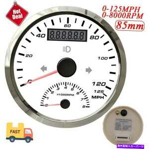 ^R[^[ 85mmfW^GPSXs[h[^[Q[W^R[^[sv125mph 8000rpmh 85mm Digital GPS Speedometer Gauge Tachometer Odometer 125MPH 8000RPM Waterproof