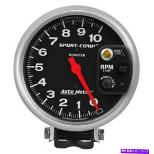 ^R[^[ X|[cX^[VtgLite 5in 0-10000pedestal^R[^[3903̃I[g[^[ Auto Meter For Sport-Comp Monster Shift Lite 5in 0-10000Pedestal Tachometer 3903
