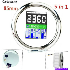 ^R[^[ 85mm 0-9999 rpm^R[^[RxQ[W 85MM 0-9999 RPM Tachometer Oil Pressure Fuel Level Water Oil Pressure Gauge