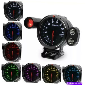 ^R[^[ 3.50 '' 7J[LEDJ[^R[^[RPMQ[W[^[Xebv[^[w/VtgCg 3.50'' 7 Color LED Car Tachometer RPM Gauge Meter Step Motor w/ Shift Light