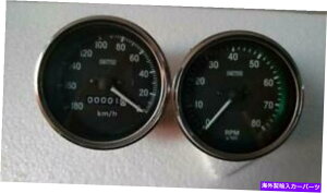 ^R[^[ X~XvJ85 mmXs[h[^[A`NbNCYKPHƃ^R[^[JjJ Smiths replica 85 mm speedometer anti clock wise kph and Tachometer Mechanical