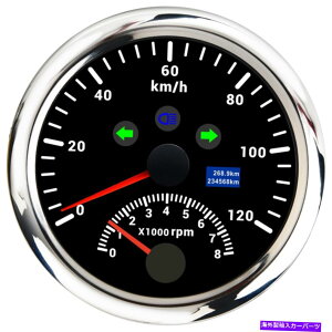 ^R[^[ 85mmfW^J[{[gGPSXs[h[^[0-120km/h^R[^[Q[W0-8000rpm 85MM Digital Car Boat GPS Speedometer 0-120KM/H with Tachometer Gauge 0-8000RPM