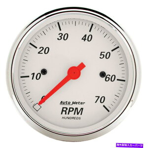 ^R[^[ 1398kɃzCgdC^bNB 3 1/8 "7000 rpm Autometer 1398 Arctic White Electric Tach. 3 1/8" 7000 Rpm