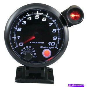 ^R[^[ 95 mm 3-3/4 "dC^R[^[10000 rpmVtgCgt_bV̔LED 95 mm 3-3/4" Electrical Tachometer 10000 RPM White LED On Dash with Shift Light