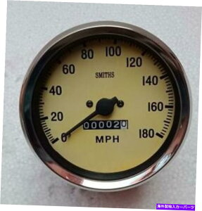 �^�R���[�^�[ �N���V�b�N�X�~�X100mm���J�j�J���X�s�[�h���[�^�[���v���J�}�O�m���A180 mph�N���b�N���C�Y Classic Smiths 100mm mechanical speedometer replica Magnolia 180 mph clock wise�y���s�A���i�z