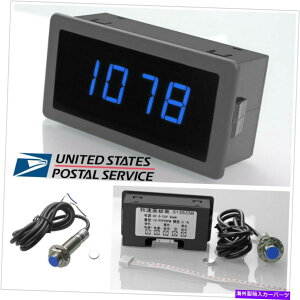 ^R[^[ 4fW^u[LED RPM^R[^[{NPNz[ߐڃXCb`3C[VK 4 Digital Blue LED RPM Tachometer{NPN Hall Proximity Switch 3 Wires NEW