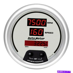 タコメーター オートメーターウルトラライトデジタルシリーズ3-3/8 "タコメーター/スピードメーターコンボゲージ Auto Meter Ultra-Lite Digital Series 3-3/8" Tachometer/Speedometer Combo Gauge