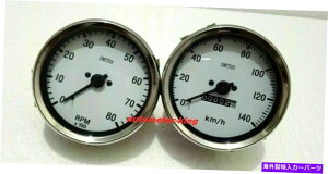 ^R[^[ X~XvJ100 mmXs[h[^[140 kphNbNCY+^R[^[NbNCY Smiths Replica 100 mm Speedometer 140 KPH clock wise+ Tachometer clock wise