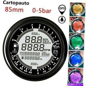 ^R[^[ 85mm 6 in1@\fW^GPSXs[h[^[^R[^[Q[W 85mm 6 in1 Multi-Function Digital GPS Speedometer Tachometer Oil Pressure Gauge