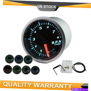^R[^[ 2 "52mm^R[^[^bNRPMQ[WfW^7J[LEDfBXvC0-8000RPM Car 2" 52mm Tachometer Tach RPM Gauge Digital 7 Color LED Display 0-8000RPM