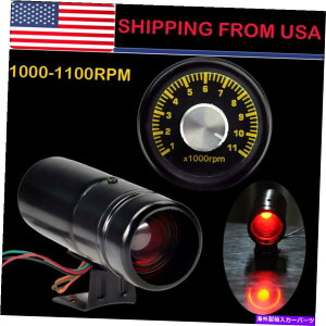 ^R[^[ zbgVXe1000-11000rpm\ԐFLED^`Q[W^R[^[VtgCg HOTSYSTEM 1000- 11000RPM Adjustable Red LED Tacho Gauge Tachometer Shift Light