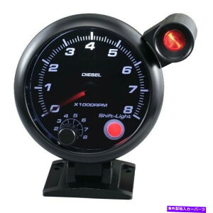 ^R[^[ 95 mm 3-3/ 4 "GNgbN^R[^[8000 rpmfB[[zCgLED w/VtgCg 95 mm 3-3/4" Electrical Tachometer 8000 RPM For Diesel White LED W/ Shift Light