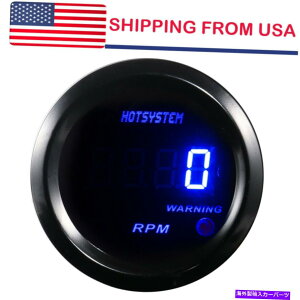 ^R[^[ J[[^[2 "52mmu[fW^LEDGbN0-9999 RPM^R[^[^`Q[WUS US Car Motor 2" 52mm Blue Digital LED Elec 0-9999 RPM Tachometer Tacho Gauge US