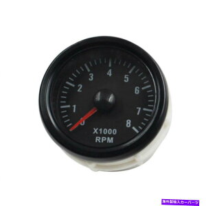 ^R[^[ jo[T52mmubNFꂽ0-8000 rpmԃ^R[^[ƖQ[WV Universal 52mm Black Tinted 0-8000 RPM Car TachoMeters illuminated Gauge New