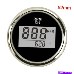 ^R[^[ }52mmfW^^R[^[J[gbN{[g^bNQ[Wh0-9990 rpm Marine 52mm Digital Tachometer Car Truck Boat Tach Gauge Waterproof 0-9990 RPM