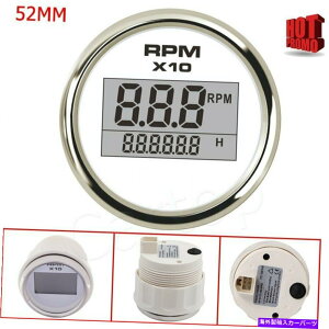 ^R[^[ 52mmfW^^R[^[Q[W0-9900 RPMԃgbN{[gp̑DO 52mm Digital Tachometer Gauge 0-9900 RPM Autometer Outboard For Car Truck Boat