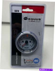^R[^[ Equus Tachemer Gauge 5076-2-1/2 "AdCA0?8000 rpm -White Equus Tachometer Gauge 5076 - 2-1/2", Electric, 0 to 8000 RPM - White