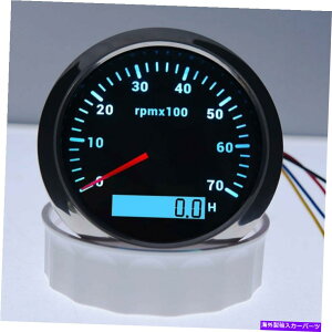 ^R[^[ 7000rpmJ[}{[g^R[^[Q[W7ԃ[^[85mmtJ[obNCg 7000RPM Car Marine Boat Tachometer Gauge 7 Color Backlight with Hourmeter 85mm