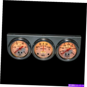 ^R[^[ 2 '' 52mm LEDgv3Q[WLbg^R[^[ICvXQ[W[^[ 2'' 52mm LED Triple 3 Gauge Kit Tachometer Water Temp Oil Press Gauge Meter